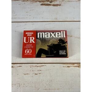 2x Maxell UR 60 Normal Bias Blank Audio Recording Cassette Tape